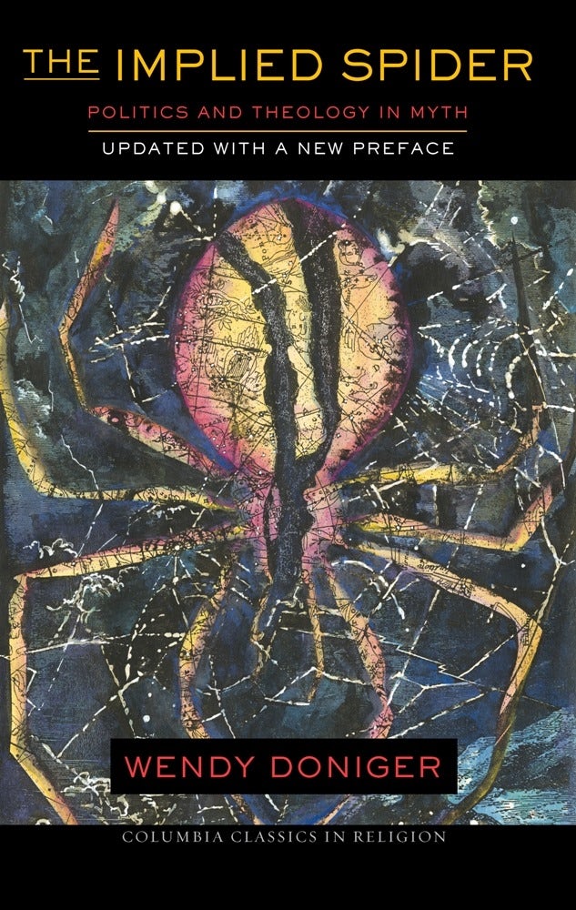 Book cover image for The Implied Spider ISBN: 9780231156417